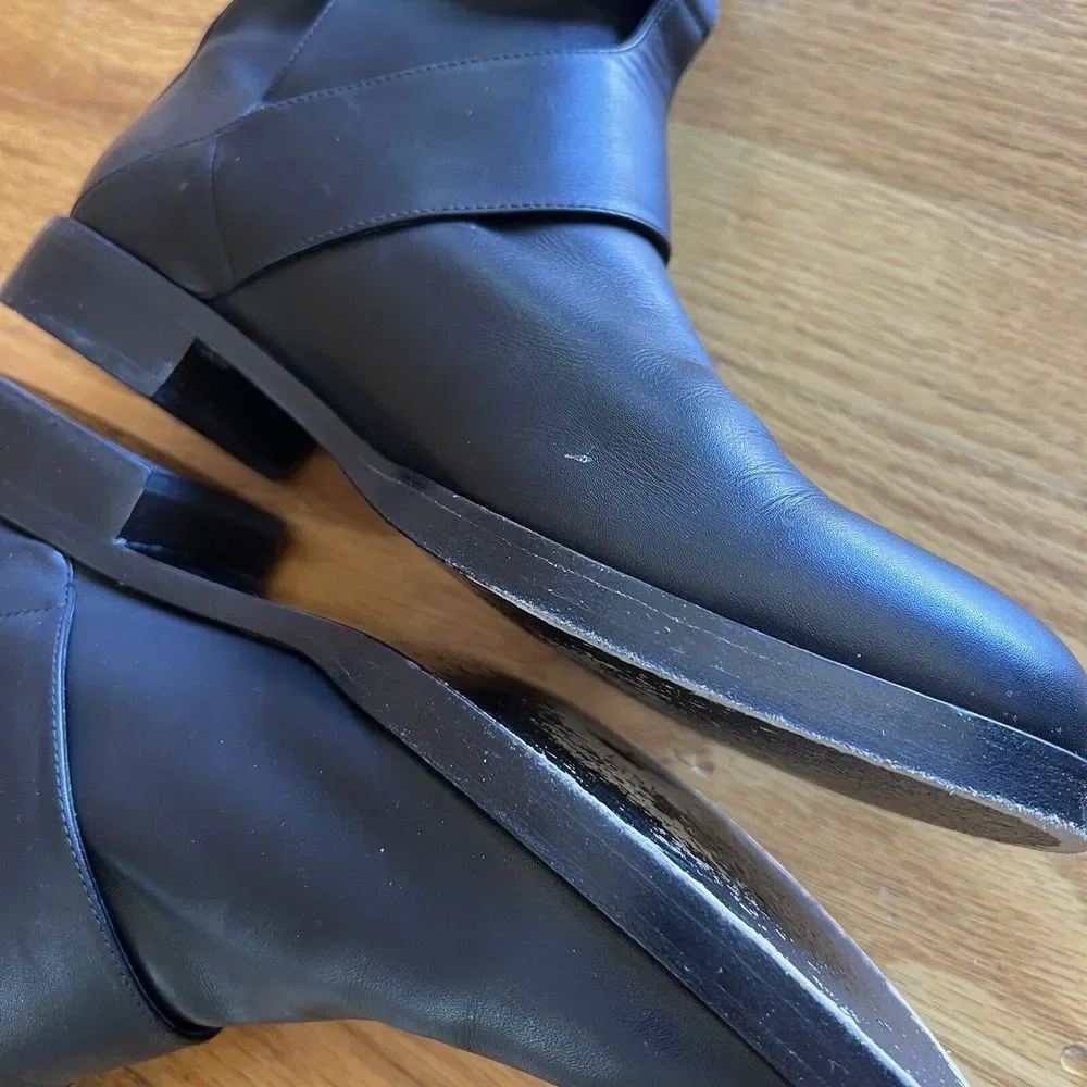 Pierre Hardy Ankle Boots Double Strap Cutout Leather Sz 9.5 | 39.5‎ Italy Moto - Picture 5 of 14
